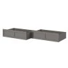 Atlantic Grey Twin/Full Bed Drawer (Set of 2) by AFI -Outlet AFI Store atlantic grey afi furniture parts ag8006339 64 1000