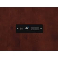 Deerfield Murphy Bed Chest Full Walnut with Charger by AFI -Outlet AFI Store brown afi murphy beds ac583144 66 1000