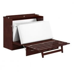 Deerfield Murphy Bed Chest Full Walnut with Charger by AFI -Outlet AFI Store brown afi murphy beds ac583144 77 1000