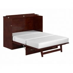 Deerfield Murphy Bed Chest Full Walnut with Charger by AFI -Outlet AFI Store brown afi murphy beds ac583144 c3 1000