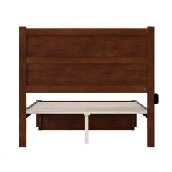 NoHo 53-1/2 in. W Walnut Full Size Solid Wood Frame with Foot Drawer and Attachable USB Device Charger Platform Bed by AFI 13 NoHo 53-1/2 in. W Walnut Full Size Solid Wood Frame with Foot Drawer and Attachable USB Device Charger Platform Bed by AFI -Outlet AFI Store brown afi platform beds ag9112334 1f 1000