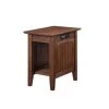 Nantucket Burnt Amber Chair Side Table with Charger by AFI -Outlet AFI Store burnt amber afi end side tables ah13313 64 1000