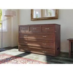 Deerfield Murphy Bed Chest Queen Burnt Amber with Charging Station by AFI -Outlet AFI Store burnt amber afi murphy beds ac584143 d4 1000