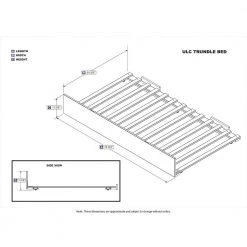 Urban Trundle Caramel Full Bed by AFI -Outlet AFI Store caramel afi furniture parts ae673137 c3 1000