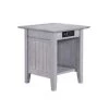 Nantucket Driftwood End Table with Charging Station by AFI -Outlet AFI Store driftwood afi end side tables ah14318 64 1000