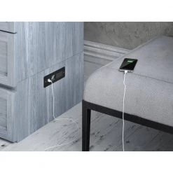 Deerfield Murphy Driftwood Queen Bed Chest with Charging Station by AFI -Outlet AFI Store driftwood afi murphy beds ac584148 40 1000