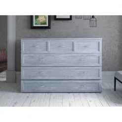 Deerfield Murphy Driftwood Queen Bed Chest with Charging Station by AFI -Outlet AFI Store driftwood afi murphy beds ac584148 66 1000