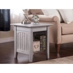 Nantucket Driftwood Grey End Table by AFI -Outlet AFI Store driftwood grey afi end side tables ah14308 31 1000