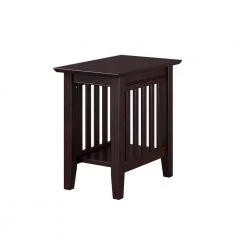 Mission 22 in. H Espresso Chair Side Table by AFI