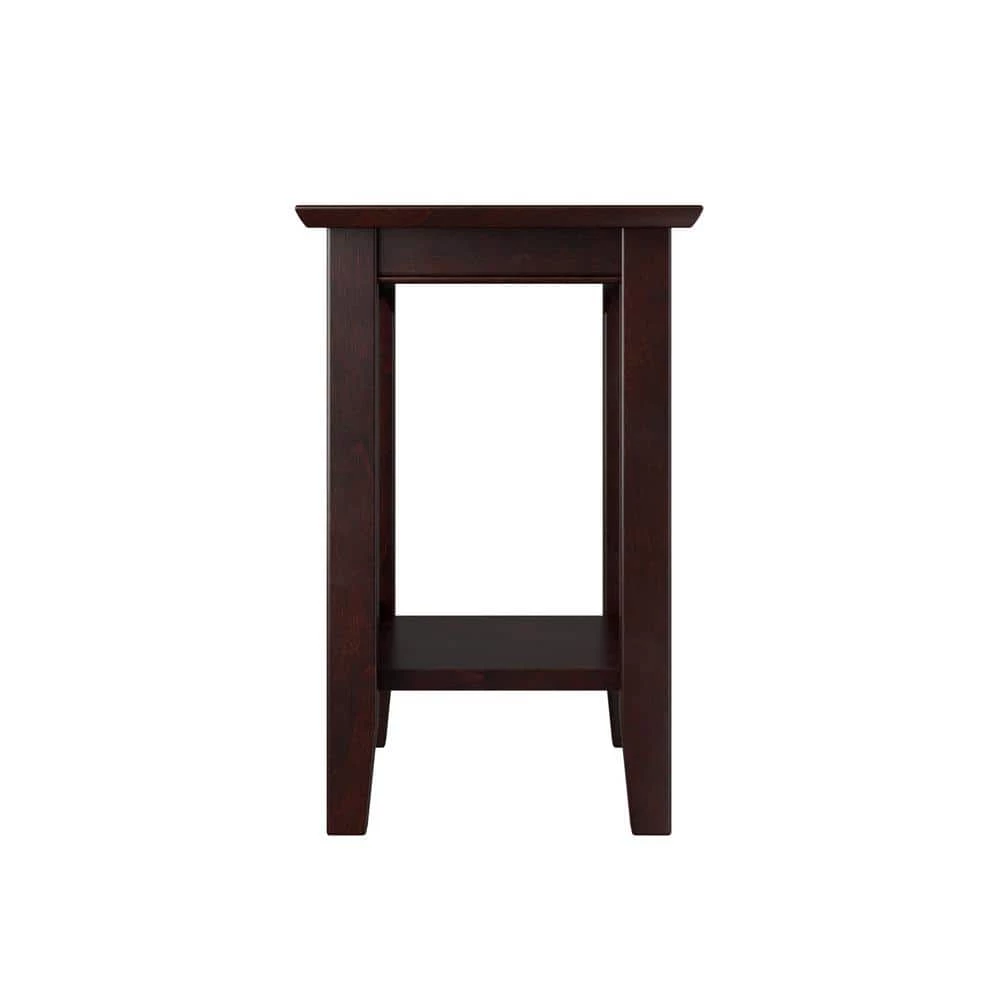 Mission 22 in. H Espresso Chair Side Table by AFI 5 Mission 22 in. H Espresso Chair Side Table by AFI - Image 3