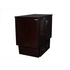 Nantucket Murphy Bed Espresso Twin Chest with Charging Station and Cool Soft Mattress by AFI -Outlet AFI Store espresso afi murphy beds ac592141 40 1000