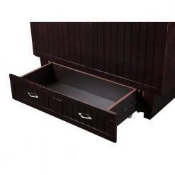 Nantucket Murphy Bed Espresso Queen Chest with Charging Station and Coolsoft Mattress by AFI -Outlet AFI Store espresso afi murphy beds ac5940001 1f 1000
