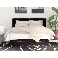 Monroe Espresso Queen Murphy Bed Chest with Charging Station by AFI -Outlet AFI Store espresso afi murphy beds ac634141 31 1000