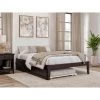 Colorado 53 3/8 in. W Espresso Dark Brown Full Size Solid Wood Frame with Twin Pull Out Trundle Platform Bed by AFI -Outlet AFI Store espresso afi platform beds ag8011231 64 1000