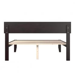 Boston 55 1/2 in. W Espresso Dark Brown Full Size Solid Wood Frame Platform Bed by AFI -Outlet AFI Store espresso afi platform beds ag8110031 44 1000