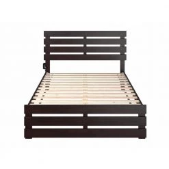 Oxford Full Bed with Footboard in Espresso by AFI -Outlet AFI Store espresso afi platform beds ag8360031 1f 1000