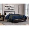 Oxford Full Bed with Footboard in Espresso by AFI -Outlet AFI Store espresso afi platform beds ag8360031 64 1000