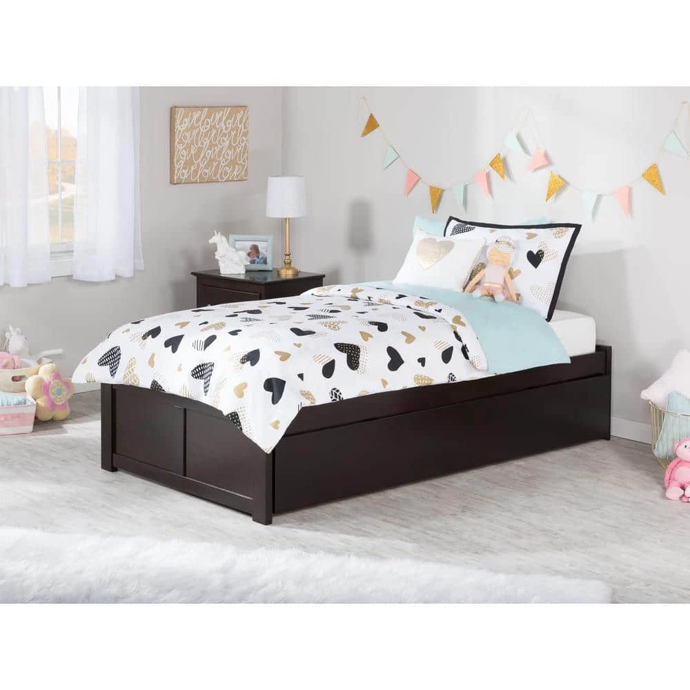 Concord Twin Extra Long Bed with Footboard and Twin Extra Long Trundle in Espresso by AFI 4 Concord Twin Extra Long Bed with Footboard and Twin Extra Long Trundle in Espresso by AFI - Image 2