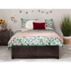 Concord Queen Bed with Footboard and Twin Extra Long Trundle in Espresso by AFI -Outlet AFI Store espresso afi platform beds ar8042041 64 1000