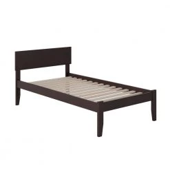 Orlando Espresso Twin XL Platform Bed with Open Foot Board by AFI