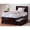 Madison Espresso Twin XL Platform Bed with Matching Foot Board and 2 Urban Bed Drawers by AFI -Outlet AFI Store espresso afi platform beds ar8616111 64 1000