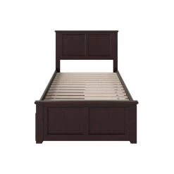 Madison Espresso Twin Platform Bed with Matching Foot Board and 2 Urban Bed Drawers by AFI -Outlet AFI Store espresso afi platform beds ar8626111 4f 1000