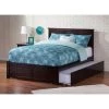 Madison Full Platform Bed with Flat Panel Foot Board and Twin-Size Urban Trundle Bed in Espresso by AFI 2 Madison Full Platform Bed with Flat Panel Foot Board and Twin-Size Urban Trundle Bed in Espresso by AFI -Outlet AFI Store espresso afi platform beds ar8632011 64 1000