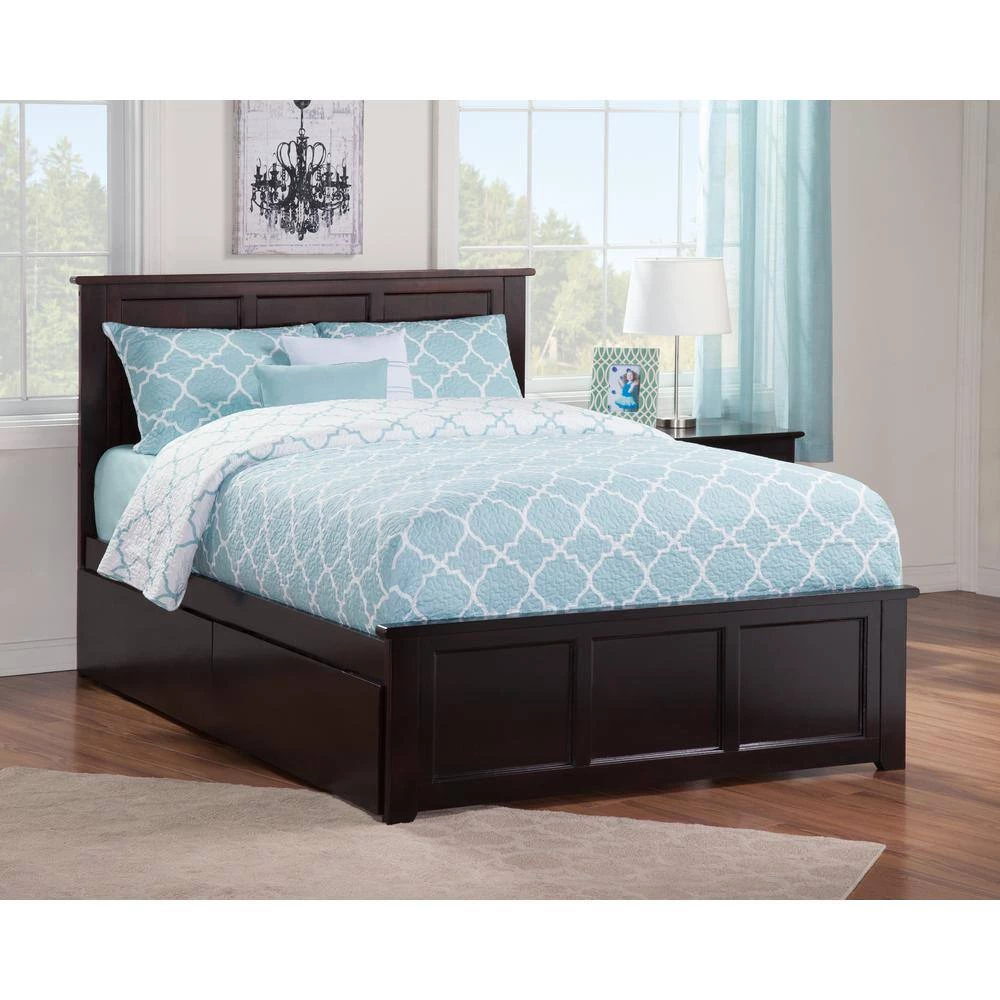 Madison Full Platform Bed with Matching Foot Board with 2-Urban Bed Drawers in Espresso by AFI 4 Madison Full Platform Bed with Matching Foot Board with 2-Urban Bed Drawers in Espresso by AFI - Image 2