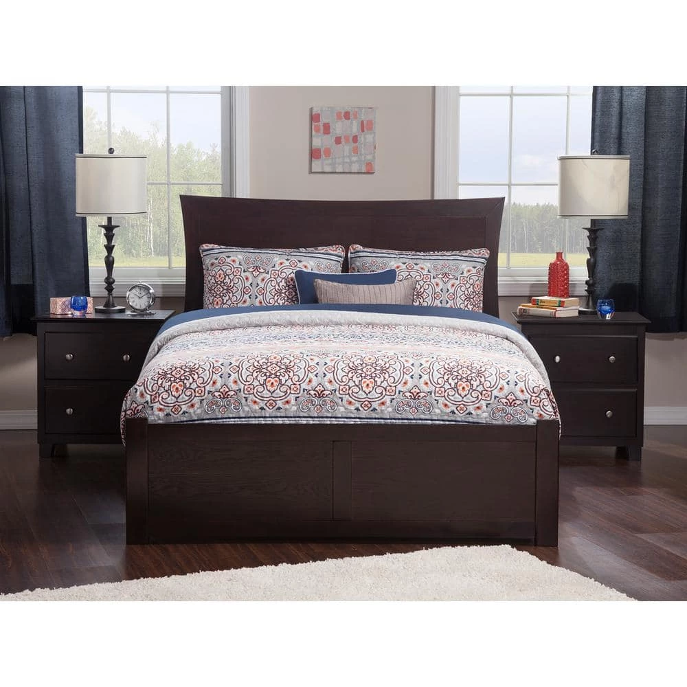 Metro Espresso Queen Platform Platform Bed with Flat Panel Foot Board and 2-Urban Bed Drawers by AFI 7 Metro Espresso Queen Platform Platform Bed with Flat Panel Foot Board and 2-Urban Bed Drawers by AFI - Image 5