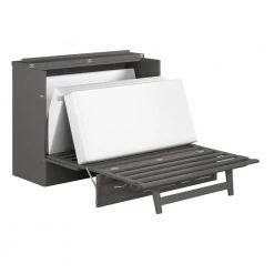 Deerfield Murphy Bed Chest Full Atlantic Gray with Charger by AFI -Outlet AFI Store gray afi murphy beds ac583149 fa 1000