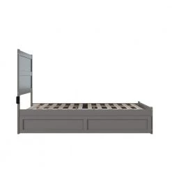NoHo Grey Full Bed with Footboard and Twin Trundle by AFI -Outlet AFI Store gray afi platform beds ag9161239 4f 1000
