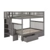 Woodland Staircase Bunk Bed Full over Full with 2 Urban Bed Drawers in Grey by AFI 2 Woodland Staircase Bunk Bed Full over Full with 2 Urban Bed Drawers in Grey by AFI -Outlet AFI Store grey afi bunk beds ab56849 64 1000