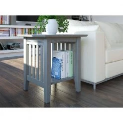 Mission Grey End Table by AFI -Outlet AFI Store grey afi end side tables ah14209 31 1000