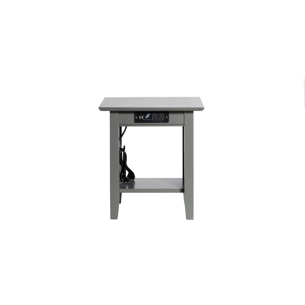 Nantucket Grey End Table with Charger by AFI 6 Nantucket Grey End Table with Charger by AFI - Image 4