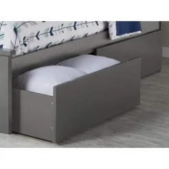 Urban Queen-King Grey Bed Drawers by AFI -Outlet AFI Store grey afi furniture parts ae663149 31 1000