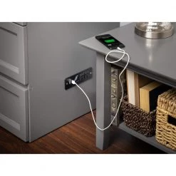 Deerfield Murphy Bed Chest Queen Atlantic Grey with Charging Station by AFI -Outlet AFI Store grey afi murphy beds ac584149 1d 1000