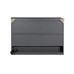 Deerfield Murphy Bed Chest Queen Atlantic Grey with Charging Station by AFI -Outlet AFI Store grey afi murphy beds ac584149 44 1000