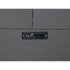 Nantucket Murphy Bed Grey Twin Chest with Charging Station and Cool Soft Mattress by AFI -Outlet AFI Store grey afi murphy beds ac592149 fa 1000