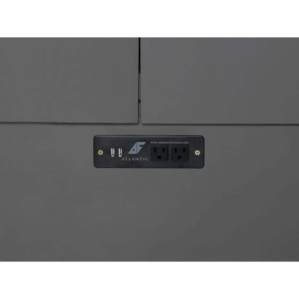 Nantucket Murphy Bed Chest Queen Grey with Charging Station and Cool Soft Mattress by AFI 11 Nantucket Murphy Bed Chest Queen Grey with Charging Station and Cool Soft Mattress by AFI - Image 9