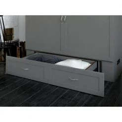 Hamilton Murphy Bed Chest Queen Grey with Charging Station by AFI -Outlet AFI Store grey afi murphy beds ac624149 1d 1000