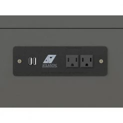 Hamilton Murphy Bed Chest Queen Grey with Charging Station by AFI -Outlet AFI Store grey afi murphy beds ac624149 76 1000