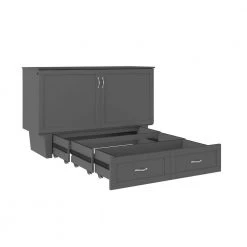Monroe Murphy Atlantic Grey Queen Bed Chest with Charging Station by AFI -Outlet AFI Store grey afi murphy beds ac634149 1d 1000