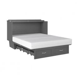 Monroe Murphy Atlantic Grey Queen Bed Chest with Charging Station by AFI -Outlet AFI Store grey afi murphy beds ac634149 4f 1000