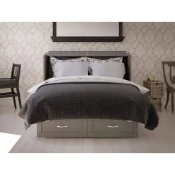 Monroe Murphy Atlantic Grey Queen Bed Chest with Charging Station by AFI -Outlet AFI Store grey afi murphy beds ac634149 77 1000