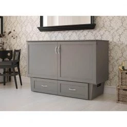 Monroe Murphy Atlantic Grey Queen Bed Chest with Charging Station by AFI -Outlet AFI Store grey afi murphy beds ac634149 a0 1000
