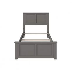 Madison Twin XL Traditional Bed with Matching Foot Board in Grey by AFI -Outlet AFI Store grey afi panel beds ar8616039 c3 1000