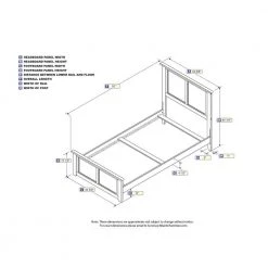 Madison Twin Traditional Bed with Matching Foot Board in Atlantic Grey by AFI -Outlet AFI Store grey afi panel beds ar8626039 4f 1000