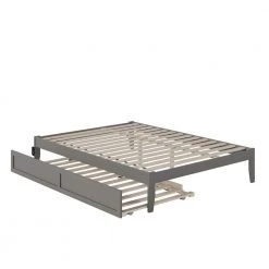 Colorado in Grey Queen Bed with USB Turbo Charger and Twin Extra Long Trundle by AFI 9 Colorado in Grey Queen Bed with USB Turbo Charger and Twin Extra Long Trundle by AFI -Outlet AFI Store grey afi platform beds ag8011149 40 1000