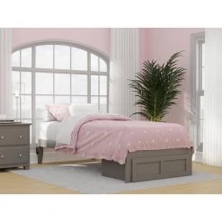 Colorado Twin Extra Long Bed with Foot Drawer and USB Turbo Charger in Grey by AFI -Outlet AFI Store grey afi platform beds ag8012419 31 1000