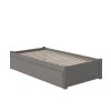 Concord Twin XL Platform Bed with Flat Panel Foot Board and 2-Urban Bed Drawers in Grey by AFI -Outlet AFI Store grey afi platform beds ar8012119 64 1000